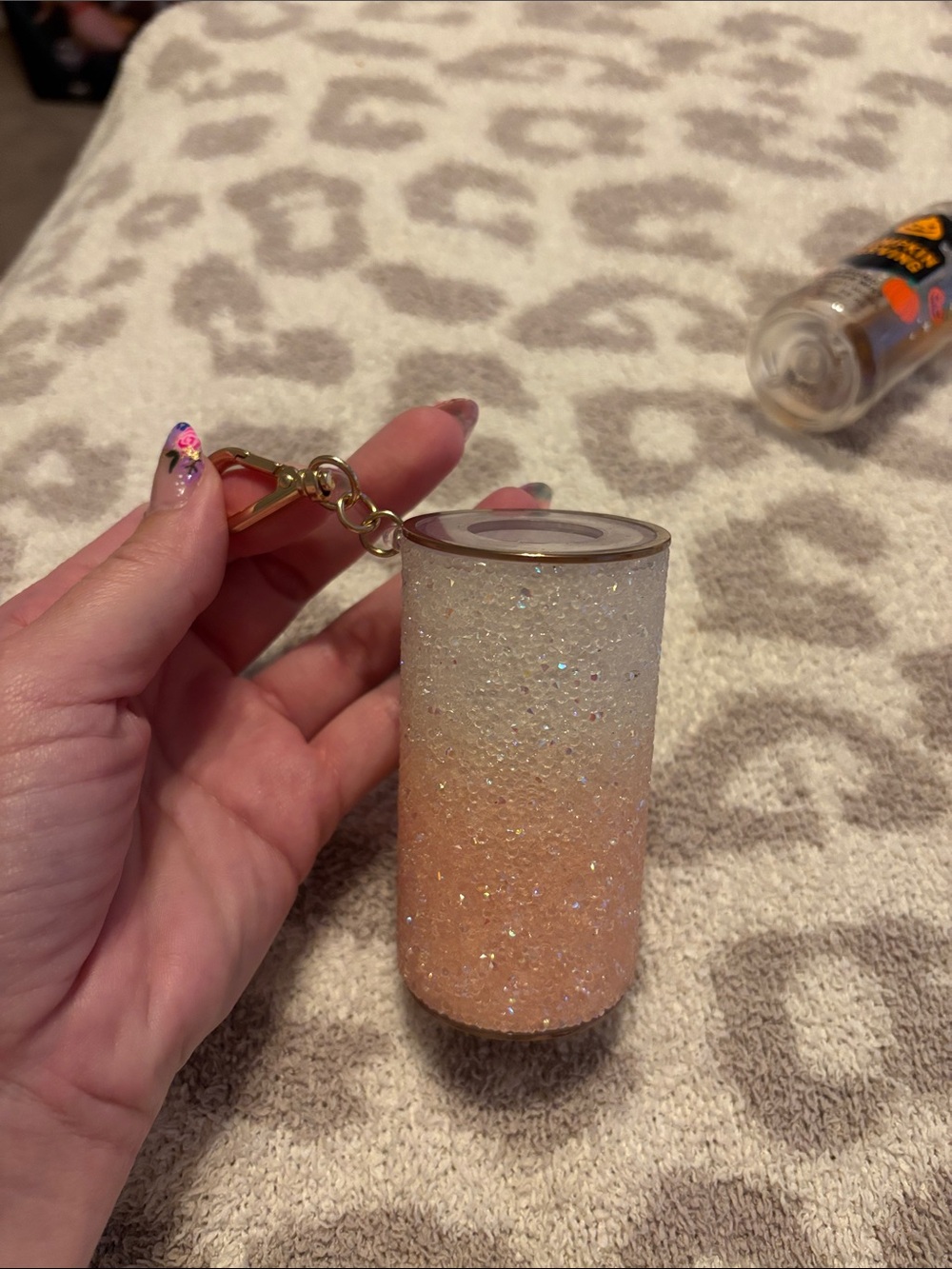 Bath and Body Works Sparkle ombré keychain